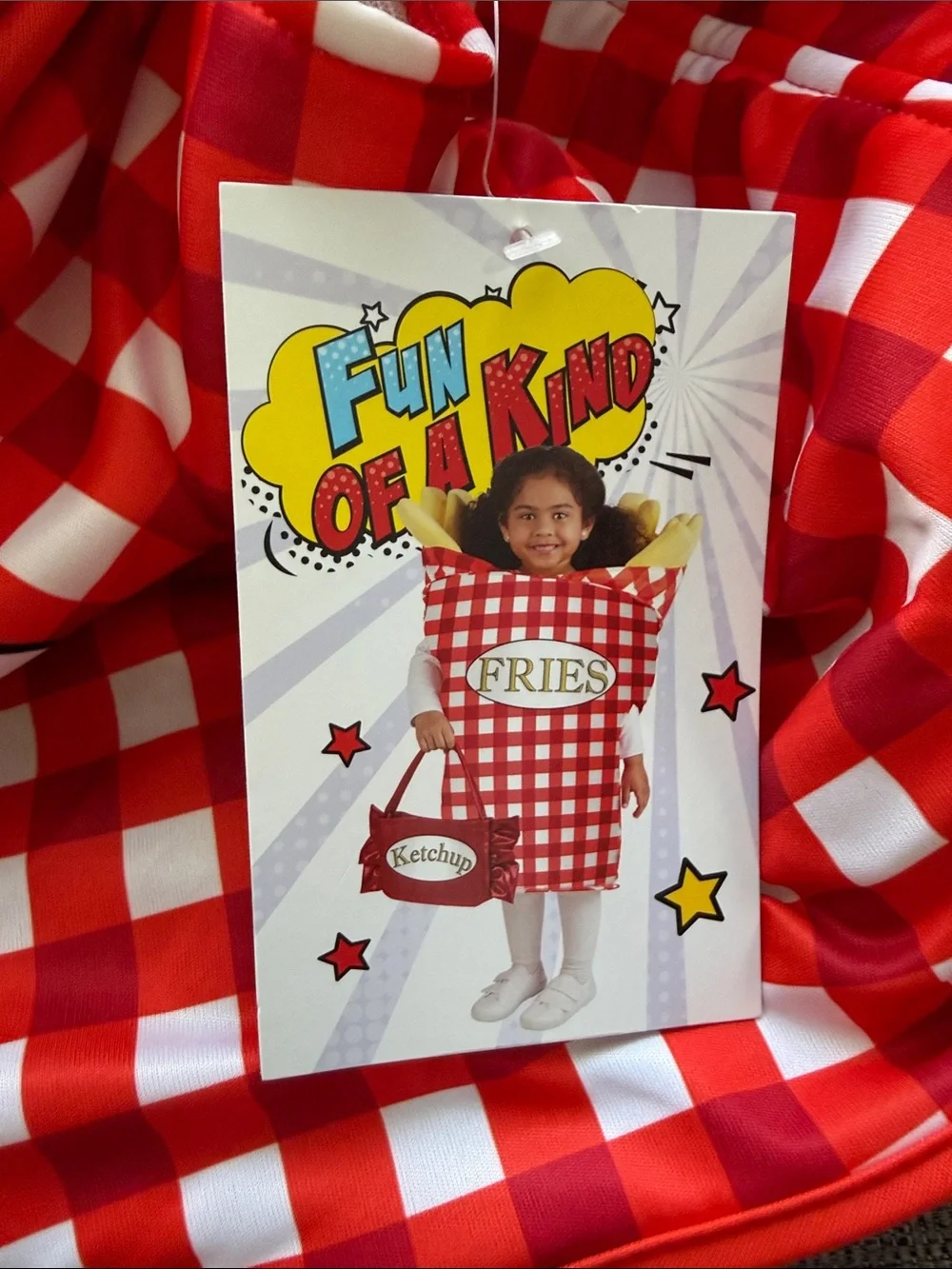 FUN OF A KIND 🍟FRENCH FRIES AND KETCHUP🍟 KIDS COSTUME ONE SIZE (4-10) 🌟NWT🌟